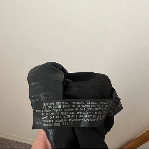 Zara Cropped Faux Leather Drawstring Pants - Picture 8 of 8